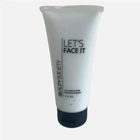 Beauty Society Let's Face It - Oily Skin Acne Fighting Masque Skin Clearing Mask - Picture 1 of 10